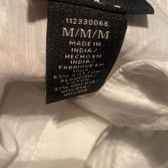 Wrangler Ladies' Cap Sleeve Smocked Top Medium - Picture 5 of 9